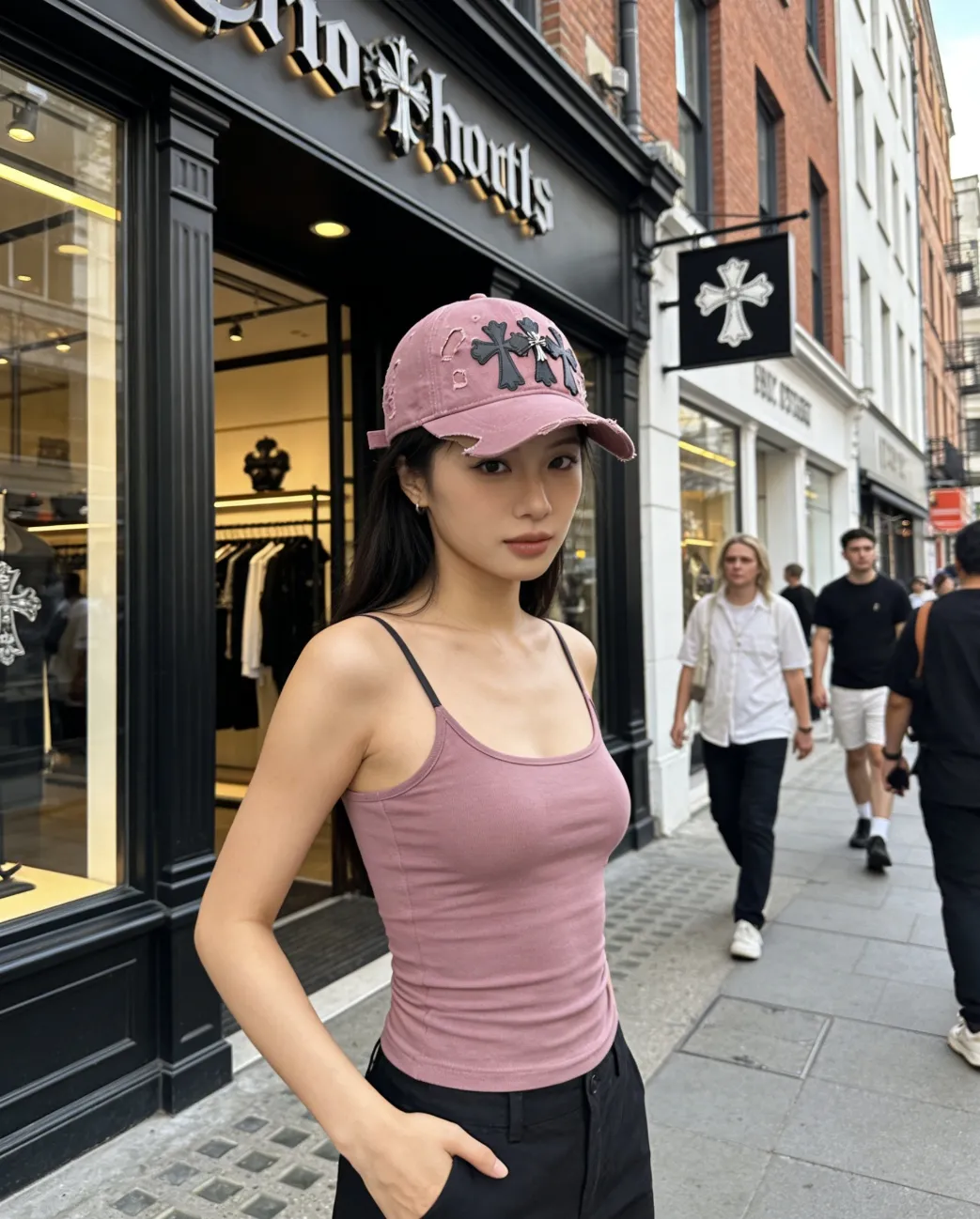 Crow heart distressed spring and summer baseball cap